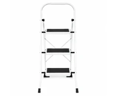 3-step steel ladder non-slip steps foldable ModernHome