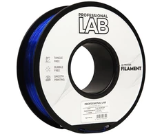 3D Plastikas – Filamentas PETG transparent mėlynas | 1.75 mm, 1kg | Professional LAB