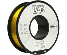 3D Plastikas – Filamentas PETG transparent yellow | 1.75 mm, 1kg | Professional LAB