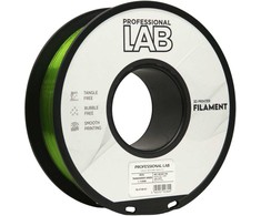 3D Plastikas – Filamentas PETG transparent žalias | 1.75 mm, 1kg | Professional LAB