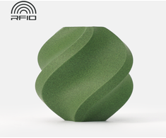 3D Plastikas – Filamentas PLA-CF With spool/Su rite Matcha žalios spalvos | 1.75 mm, 1kg | Bambu Lab