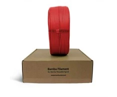 3D Plastikas – Filamentas PLA Refill/Papildymas Basic raudonos spalvos | 1.75 mm, 1kg | Bambu Lab