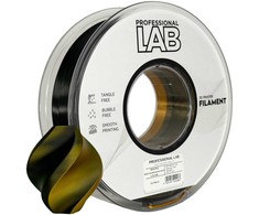 3D Plastikas – Filamentas PLA Silk Dual Color juodas auksinis | 1.75 mm, 1kg | Professional LAB
