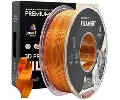 3D Plastikas – Filamentas PLA Silk Dual Color raudonas auksinis | 1.75 mm, 1kg | SPrint