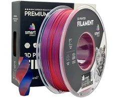 3D Plastikas – Filamentas PLA Silk Dual Color raudonas mėlynas | 1.75 mm, 1kg | SPrint