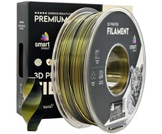 3D Plastikas - Filamentas PLA Silk Dual Color juodas auksinis | 1.75 mm, 1kg | SPrint