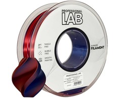 3D Plastikas – Filamentas PLA Silk Dual Color raudonas mėlynas | 1.75 mm, 1kg | Professional LAB
