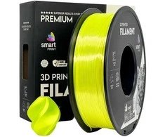 3D Plastikas – Filamentas PLA Silk geltonos spalvos | 1.75 mm, 1kg | SPrint
