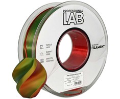 3D Plastikas – Filamentas PLA Silk Tri Color raudonas geltonas žalias | 1.75 mm, 1kg | Professional LAB