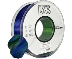 3D Plastikas – Filamentas PLA Silk Tri Color mėlynas žalias violetinis | 1.75 mm, 1kg | Professional LAB
