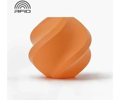 Bambu Lab PLA Matte plastikas 1.75mm 1kg - pridedamas su daugkartinio naudojimo ritė - Mandarin Oranžinis