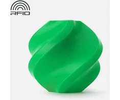 3D Plastikas – Filamentas PLA With spool/Su rite Basic Bambu žalios spalvos | 1.75 mm, 1kg | Bambu Lab