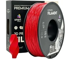 3D Plastikas – Filamentas TPU raudonos spalvos | 1.75 mm, 1kg | SPrint