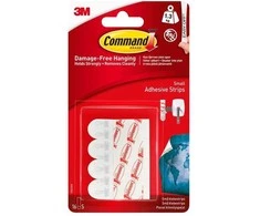 3M Lipnios juostelės kabliukams COMMAND S dydis 16 vnt.