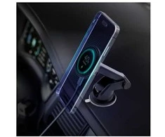 3MK Car MagCharger laikiklis su belaidžiu įkrovikliu 15W juodos spalvos