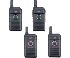 4 nešiojamų radijo stotelių rinkinys PNI PMR R10 PRO, 446MHz, 0.5W, 16 programuojamų kanalų, 16 PMR ir 50 CTCSS bei 104 DCS tonų, monitorius, paieška