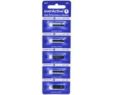 5 x everActive 27A 12V šarminės baterijos – lizdinė plokštelė 5 vnt.