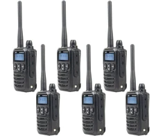 6 nešiojamų radijo stotelių rinkinys PNI DMR R45, skaitmeninis ir analoginis, 446MHz, 16 skaitmeninių kanalų ir 99 analoginiai kanalai, balso įrašymo funkcija, 2000mAh Li-Ion baterija
