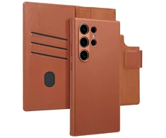 Accezz 2-in-1 odinis atverčiamas dėklas su MagSafe, skirtas Samsung Galaxy S24 Ultra – Sienna Brown