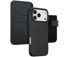 Accezz 2-in-1 odinis atverčiamas dėklas su MagSafe, skirtas iPhone 17 Pro Max – Onyx Juodas