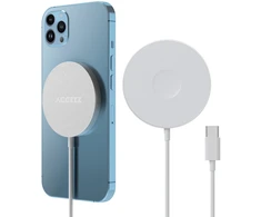 Accezz belaidis įkroviklis USB-C – MagSafe belaidis įkroviklis – 1 metras – Baltas