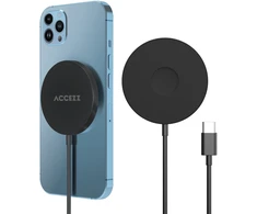 Accezz belaidis įkroviklis USB-C – MagSafe belaidis įkroviklis – 1 metras – Juodas