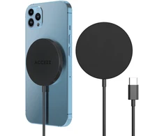 Accezz belaidis įkroviklis USB-C – belaidis MagSafe ir Qi2 įkroviklis – 1 metras – juodas