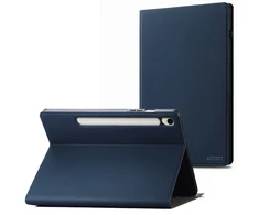 Accezz Classic atverčiamas dėklas, skirtas Samsung Galaxy Tab S9 11.0 colių / S10 Lite / S10 FE / S9 FE 10.9 colių – tamsiai mėlynas