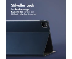 Accezz Classic atverčiamas dėklas, skirtas iPad Pro 12.9 (2020/2021/2022) – tamsiai mėlynas
