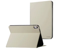 Accezz Classic atverčiamas dėklas, skirtas iPad 11 (2025) 11 colių A16 / iPad 10 (2022) 10.9 colio – pilkšvai smėlinės spalvos