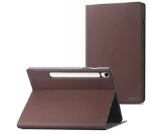 Accezz Classic atverčiamas dėklas, skirtas Samsung Galaxy Tab S9 11.0 colių / S10 Lite / S10 FE / S9 FE 10.9 colių – rudas