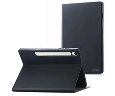 Accezz Classic atverčiamas dėklas, skirtas Samsung Galaxy Tab S10 Ultra / Tab S9 Ultra – Juodas