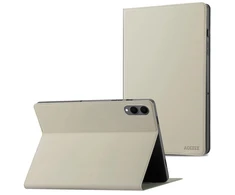 Accezz Classic atverčiamas dėklas, skirtas Samsung Galaxy Tab S11 Ultra – pilkšvai smėlinė (greige)