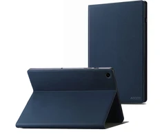 Accezz Classic atverčiamas dėklas, skirtas Samsung Galaxy Tab A9 Plus – tamsiai mėlynas