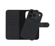 Accezz Edge nuimamas knygos tipo dėklas su MagSafe, skirtas iPhone 18 Pro / 17 Pro – juodas