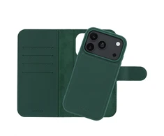 Accezz Edge nuimamas knygos tipo dėklas su MagSafe, skirtas iPhone 18 Pro / 17 Pro – žalias