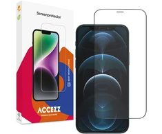 Accezz Full Cover ekrano apsauga iš grūdinto stiklo, skirta iPhone 12 (Pro)