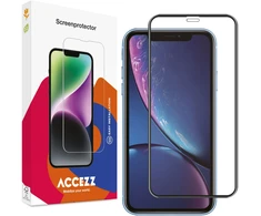 Accezz Full Cover ekrano apsauga iš grūdinto stiklo, skirta iPhone 11 / Xr