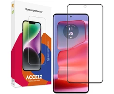 Accezz Full Cover ekrano apsauginis stiklas iš grūdinto stiklo, skirtas Motorola Edge 50 Pro