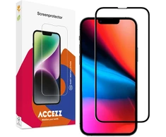 Accezz Full Cover grūdinto stiklo ekrano apsauga, skirta iPhone 13 Pro Max / 14 Plus