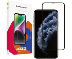Accezz Full Cover grūdinto stiklo ekrano apsauga, skirta iPhone 11 Pro / Xs / X