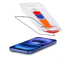 Accezz grūdinto stiklo apsauga + aplikatorius, skirtas iPhone 16 Plus / 15 Plus