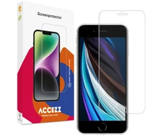 Accezz grūdinto stiklo ekrano apsauga, 2 vnt. pakuotė, skirta iPhone SE (2022 / 2020)