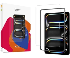 Accezz grūdinto stiklo ekrano apsauga su aplikatoriumi, skirta iPad Air 13 colių (2026) M4 / (2025) M3 / (2024) M2
