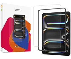 Accezz grūdinto stiklo ekrano apsauga su aplikatoriumi, skirta iPad Pro 13 (2025) M5 / (2024) M4