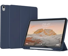 Accezz išmanusis atverčiamas silikoninis dėklas, skirtas iPad Air 11 colių (2026) M4 / (2025) M3 / (2024) M2 / Air 5 (2022) / Air 4 (2020) – tamsiai mėlynas