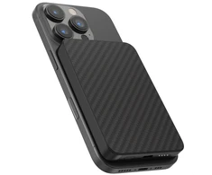 Accezz Kevlar išorinė baterija 5.000 mAh – Tinka MagSafe ir Qi – Juoda