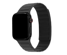 Accezz magnetinė natūralios odos apyrankė, skirta Watch | 44/45/46/49 mm – Juoda