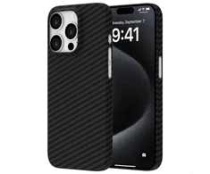 Accezz MagSafe Kevlar® dėklas, skirtas iPhone 15 Pro Max – juodas
