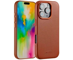 Accezz MagSafe odinis nugarėlės dėklas, skirtas iPhone 16 Pro – Sienna Brown
